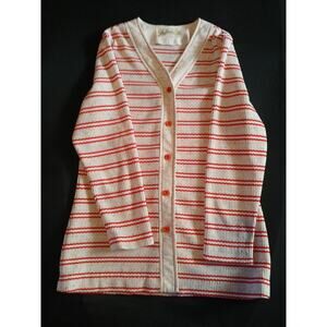 Vtg XS/SM Lou Gene Of California Ribbed Button Up Top Womens A23
